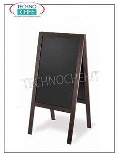 Black boards EASY FOOTWEAR, 2 DOORS, wenge wooden frame, Cm.60x125h
