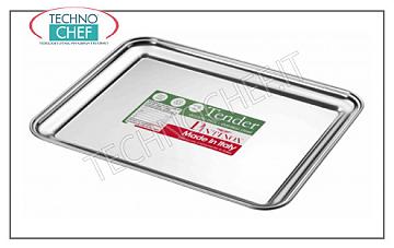 Pastry trays RECTANGULAR TRAY IN STAINLESS STEEL 18 / C, PINTINOX, Tender Collection, Cm. 25X20