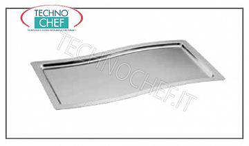 Stainless steel serving trays GASTRO-NORM STAINLESS STEEL FLOW TRAY 1/1 CM. 53X32.5