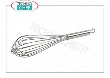 Stainless whips Professional stainless steel spike 8 thread, ILSA, Cm.25