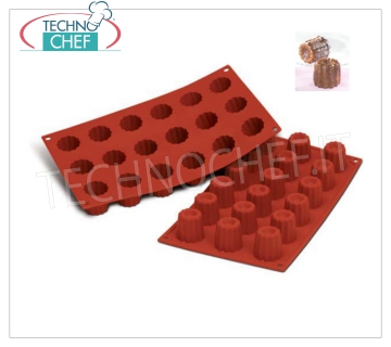 '' Bordelais small 'silicone mold, Ø35 h 35 mm '' Small Bordelais' baking mold in flexible and non-stick silicone, diameter 35 mm, h 35 mm.