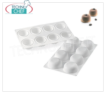 '' Stone '' Silicone Mold, Ø65 h 30 mm '' Stone '' baking mold in flexible and non-stick silicone, diameter 65 mm, h 30 mm