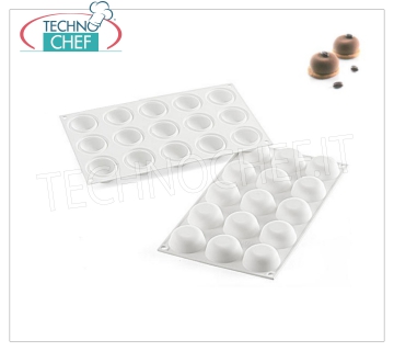 '' Globe 'Silicone Mold, Ø45 h 20 mm '' Globe '' baking mold in flexible and non-stick silicone, 45 mm diameter, h 20 mm