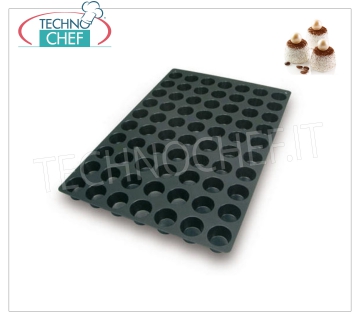 '70 Mini Muffin 'mold, Ø45 h 30 mm '' 70 Mini Muffin 'baking mold in flexible and non-stick silicone, diameter 45 mm, h 30 mm