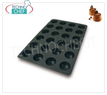 '' 24 Muffin 'mold, Ø69 h 39 mm '' 24 Muffin 'baking mold in flexible and non-stick silicone, 69 mm diameter, h 39 mm