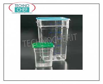 Cans for food storage Square storage container, CAMBRO, Lt.3,8