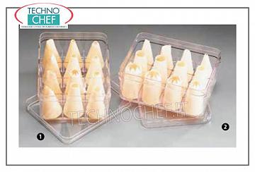 Decoration bag nozzles Box with 12 assorted plastic nozzles
