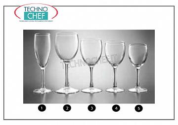 Glasses for the Table - complete coordinated series FLUTE GLASS, ARCOROC, Princesa Tempered Collection