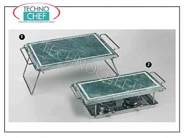 Cooking and holding plates in lava-soapstone SOAPSTONE STOVE WITH STAINLESS STEEL STAND
