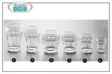 Glasses for water and wine GLASS, BORMIOLI ROCCO, Rock Bar Stackable Tempered Collection