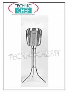 Buckets Bottle holders for wines, sparkling wines and champagne CHAMPAGNE HOLDER COLUMN SQUARE INOX H 60