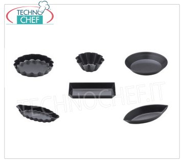Metal molds for pastry Non-stick scalloped round tartlet mould