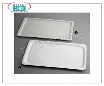 Self-service trays in polyester Rectangular tray in white laminate, CAMBRO, Cm.53x32.5