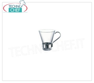 Glass coffee - cappuccino cups TEMPERED COFFEE CUP, BORMIOLI ROCCO, Ypsilon Collection