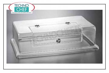Neutral counter display counters GASTRO-NORM COVER WITH WINDOW OPEN, CM.54X34,5X15 H