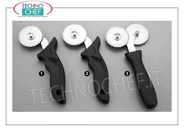 Wheel Cutter, Festooned Cut Festooned pasta cutter wheel with black plastic handle, diameter 5.5 cm