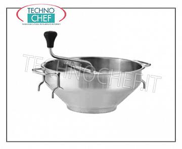 Food mill Handmade stainless steel roller, Diameter Cm.26, with 3 grids