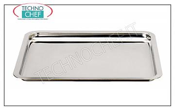Stainless steel serving trays RECTANGULAR STAINLESS STEEL TRAY CM.28X20