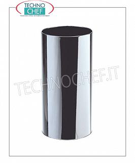 Umbrella Umbrella stand in bright stainless steel with inner plastic tray, 22 liters capacity, diam.mm.240x500h