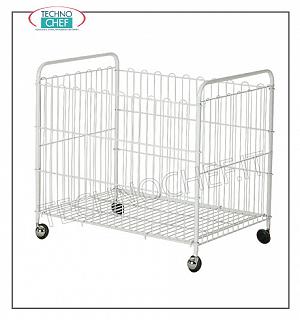 Laundry trolleys Plasticized folding laundry basket, complete range available in various sizes