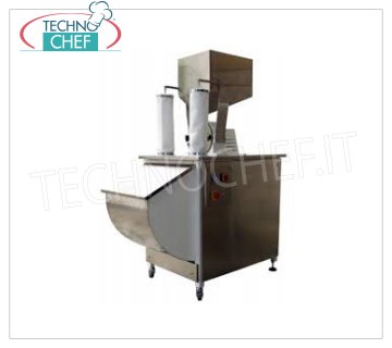 Grind sugar Stainless steel sugar grinder 100 kg/hour, complete with product collector, 1 speed motor, V 380/3, 1.5 kW, weight 130 kg, dim. mm. 1150x620x1150 h