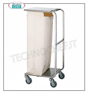 Laundry trolleys Floor service trolley with laundry bag and lid