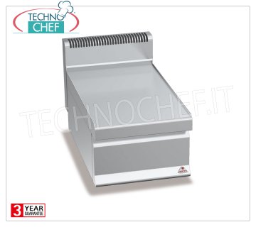TECHNOCHEF - NEUTRAL TOP with DRAWER, 1 module of 400 mm, Mod.N7T4BC NEUTRAL TOP with REMOVABLE DRAWER, BERTOS, MACROS 700 Line, WORKING Series, 1 400 mm module, Weight 16 Kg, dim.mm.400x700x290h