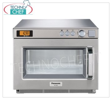 PANASONIC, Professional microwave oven, mod. NE1843, MANUAL COMMANDS PANASONIC Professional microwave oven, with MANUAL CONTROLS, 330x310x175h mm chamber, suitable for GN 1/2 pan, W 1800 output power, 2 900W magnetron, V.230 / 1, Kw.2,83, weight 30 Kg, dim .mm.442x508x337h