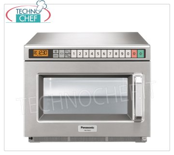 PANASONIC - Professional microwave oven, mod. NE2153-2, Chamber for GN 1/2 Trays, Power 2100 W, DIGITAL CONTROLS PANASONIC Professional microwave oven, DIGITAL CONTROLS with 30 programmes, 330x310x175h mm chamber, suitable for GN 1/2 pans, power output W 2100, 2 x 1050 W magnetrons, V.230/1, Kw.3.16, weight 30 Kg , dim.mm.422x508x337h