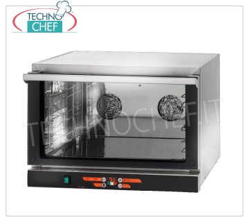 Digital Electric Convection Oven, 3 Trays 600x400 mm, Digital Controls, mod.FED03NEPSV ELECTRIC CONVECTION OVEN, capacity 3 TRAYS of mm 600x400 (excluded), DIGITAL CONTROLS, V.230 / 1, Kw.3.15, Weight 35 Kg, dim.mm.775x700x560h