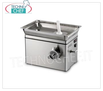 Technochef - REFRIGERATED MEAT GRINDER, MOUTH 22, YIELD 350 kg/h, mod. TC22NEVADAICE REFRIGERATED MEAT GRINDER, with 22 MOUTH, YIELD 350 Kg/h, brand SIRMAN, Professional, Industrial, V.230/1, Kw.1,1, Weight 48 Kg, dim.mm.512x390x481h