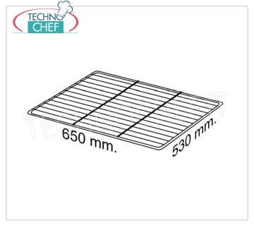 Stainless steel grid 65x53 cm Stainless steel grid, dim.mm.650x530