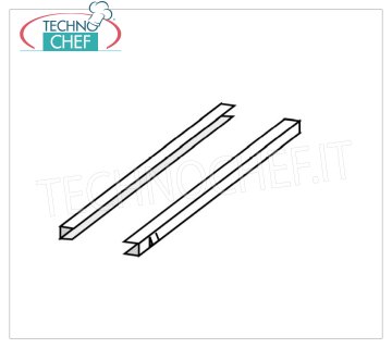 Pair of stainless steel guides for grills Pair of stainless steel guides for grills