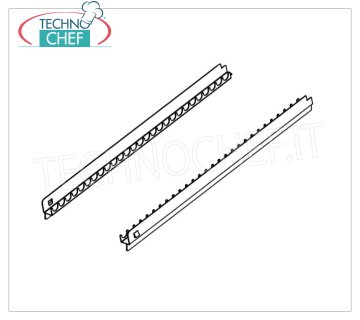 Reinforced stainless steel guides for salami bars (55 Kg) Pair of reinforced stainless steel guides for salami bars (55 Kg)