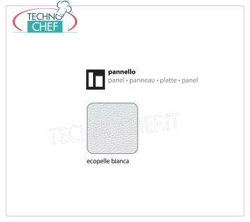 White eco-leather panel Internal panel in white eco-leather, dimensions 540x540x1.2h mm