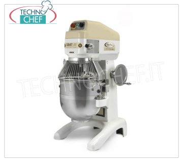FAMA - BAKERLINE Planetary Dough Mixer, with 30 liter stainless steel tank, PB30 mod Planetary Professional Dough Mixer with 30 liter stainless steel tank, BAKERLINE, complete with hook, spatula and stainless steel whisk, 3 speeds, V.230 / 1, Kw.0,75, Weight 198 Kg, dim.mm.670x520x1080h
