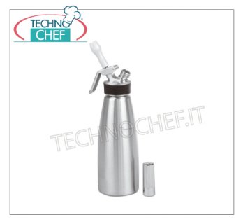 Siphon for whipped cream, Inox Professional trap of Lt 0.50, CREAM PROFI WHIP line only for COLD preparations