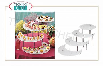 Display and pyramids for buffet Display For Buffet 4 Shelves Free Standing A