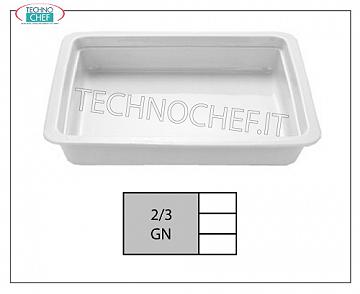 Gastronorm trays in porcelain Gn 2/3 Tray Cm 2