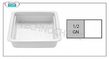 Gastronorm trays in porcelain Gn 1/2 Tray Cm 2