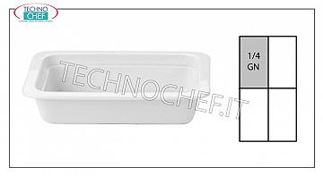 Gastronorm trays in porcelain Gn 1/4 Tray Cm 2