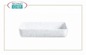 Porcelain bakeware Porcelain oven shaped rectangular oven dish, dimensions 22x16 cm, 6 cm high