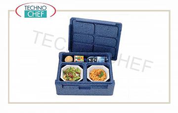 SINGLE-PASTE isothermal container, 3 compartments without tableware Polibox Thermoking SINGLE-PASTE isothermal container, 3 compartments without tableware