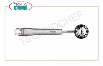 Series 48278 with stainless steel handle 18/10 stainless steel coffee dosing, 3.5 cm diameter, 20 cm long, stainless steel handle