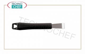 Technochef - Rigalimoni with polypropylene handle, cod. 48280-90 Rigalimoni, 18/10 stainless steel, polypropylene handle, 17 cm long