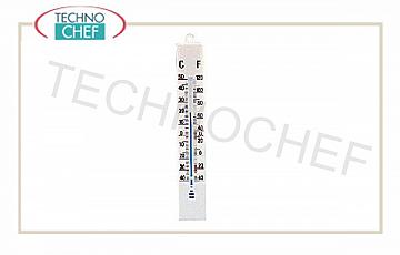 Thermometers in needlework Wall-mounted thermometer with mercury support, range from -30 ° to + 50 ° C, division 1 ° C, length 17.5 cm