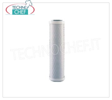 Technochef - 9'' ACTIVATED CARBON CARTRIDGE, for WATER FILTER, Mod.PF02 9'' activated carbon cartridge.