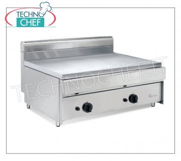 COUNTER TOP GAS cup cooker, with 2 COOKING ZONES with INDEPENDENT CONTROLS PROFESSIONAL COUNTERTOP GAS COOKER, with 800x590 mm plate, 2 COOKING ZONES with INDEPENDENT CONTROLS, heat output Kw.14.00, Weight 76 Kg, dim.mm.800x700x500h