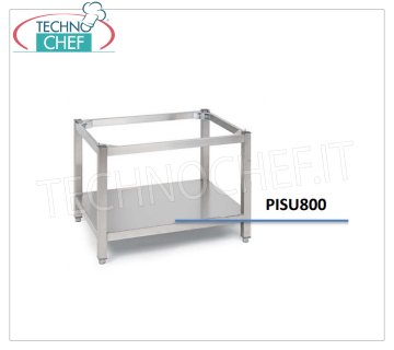 Technochef - Lower stainless steel shelf for stove support Stainless steel top for Mod.SU800 support