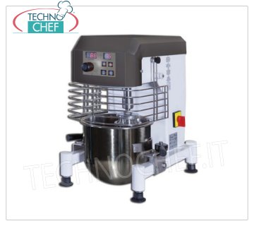 5 liter professional planetary mixer, with digital speed variator 5 lt planetary mixer, TOP Professional Line, with digital continuous speed variator, counter top, complete with whisk, spatula and spiral, V.230 / 1, Kw.0.25, Weight 25 Kg, dim.mm.350x400x470h
